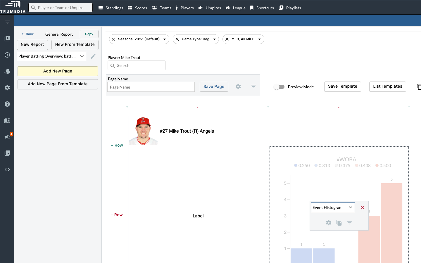 Add an Event Histogram chart